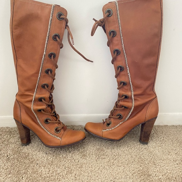 Seychelles Lace-Up  Boots-Anthropology Size 7 - Picture 14 of 16